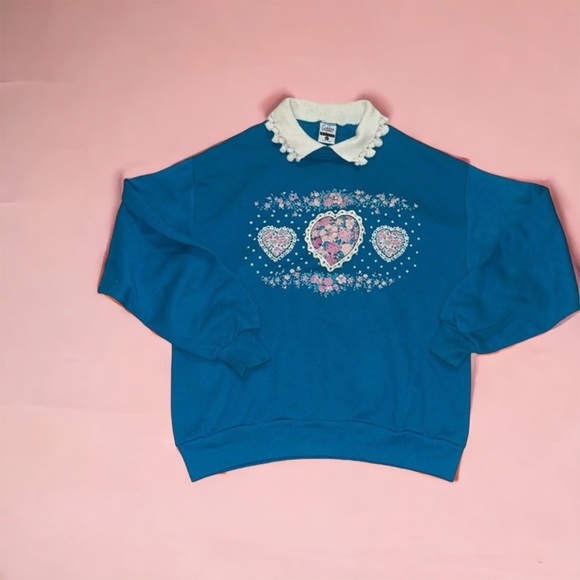 Vintage 80s Valentine’s Day sweater - Picture 1 of 2